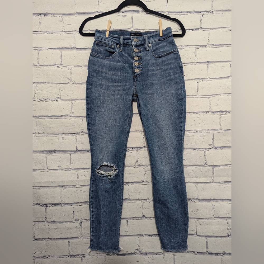 Lucky Brand High Rise Skinny Bridgette Ripped Denim.Jeans Women's Size 2 / 26